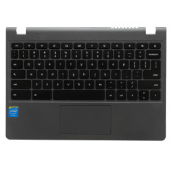 Palmrest top case  - Cover C for laptop Acer Chromebook C720 GREY-BLACK KEYBOARD US with Touchpad